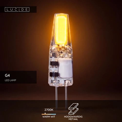 Lucide G4 - Led lamp - Ø 0,9 cm - LED - G4 - 1x1,5W 2700K - Transparant - USP